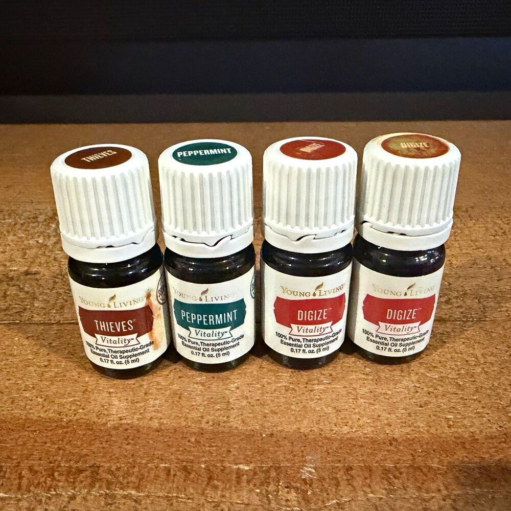 Young Living Essential Oil 5mL Lot Thieves Peppermint DiGize #5621 #5628